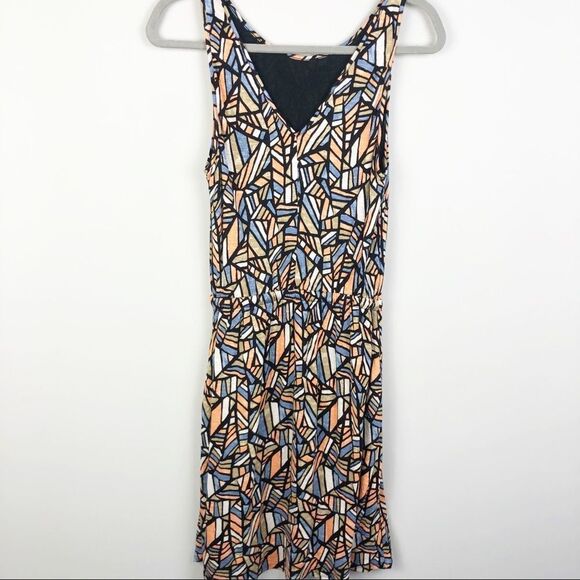 LUCKY BRAND | Mosaic Drawstring Waist Dress Small - Picture 8 of 9